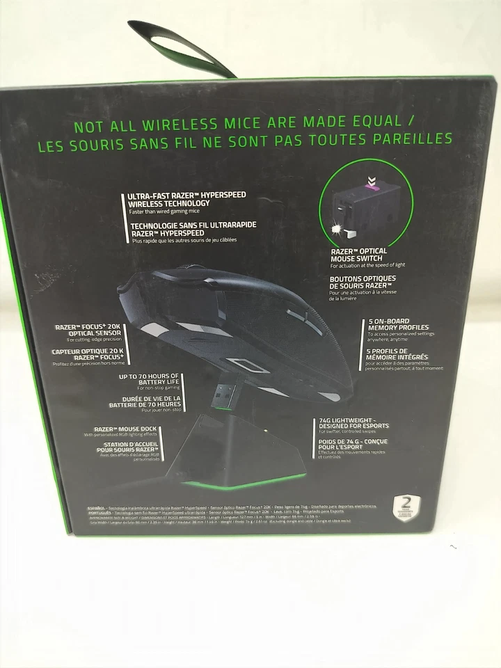 Razer Viper Ultimate Wireless Optical Gaming Mouse - Black - Image 3 of 4