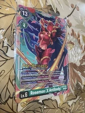 Digimon Card Game Prerelease Rosemon (X Antibody) BT15-054 Exceed Apocalypse