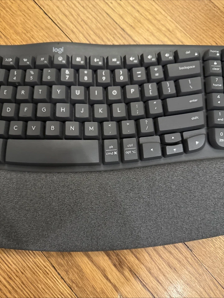 Logitech Wave Keys Wireless Ergonomic Keyboard Only - Graphite - Image 4 of 4
