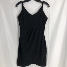 Rozegaga Dress Size L Black Spaghetti Strap Sweetheart V-neck Short Party Dress