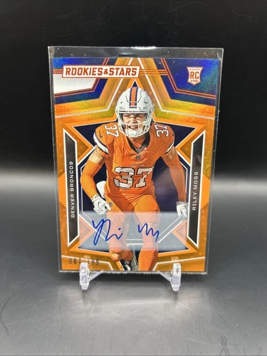 2023 Panini Rookies & Stars - Rookies Orange Signatures #177 Riley Moss /199 (AU, RC)