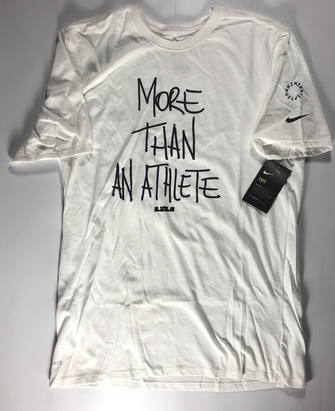 Men&#039;s Lebron James Uninterrupted More than an Athlete T-Shirt NWT | eBay