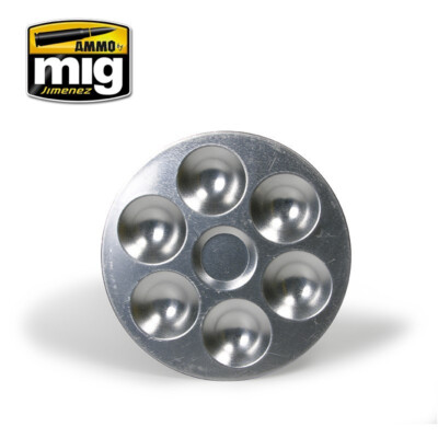 Ammo by MIG Jimenez Aluminium Palette 6 Wells Farbpalette Art. 8008 Diorama