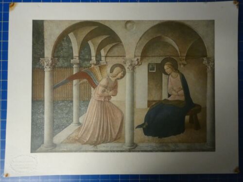 Fra Beato Angelico Die Verkündigung Kunstdruck Roberto Hoesch Milano H14702 - Bild 1 von 6