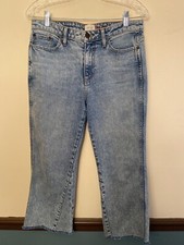 AO.LA Alice + Olivia Perfect Cropped Kick-Flare Jeans 29 (33x23) EUC Made In USA