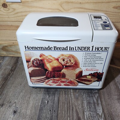 Sunbeam Bread Maker Machine Model 5833- Preowned and Tested- No manual