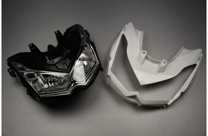 Tête de fourche Kawasaki Z1000 2010-2013 avec phare pour réparer un carénage cassé
