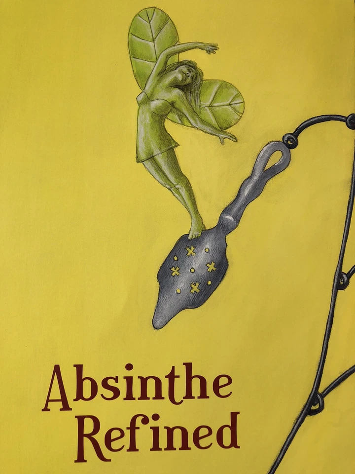 Рекламный плакат АБСЕНТ, Homage A Calder от художника Джона Паковского, новый 19x26"" - Изображение 3 из 4