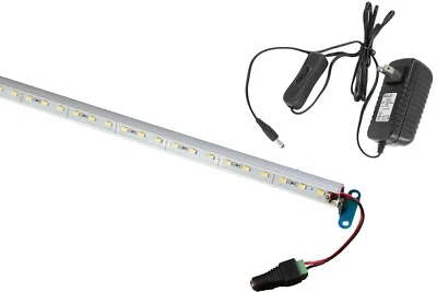 LEDUPDATES 2ft Showcase Display White LED light adjustable V5630 + UL Listed 12v Power