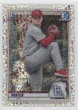 2020 Bowman Draft Chrome Sparkle Refractor Levi Prater #BD-125 12yh