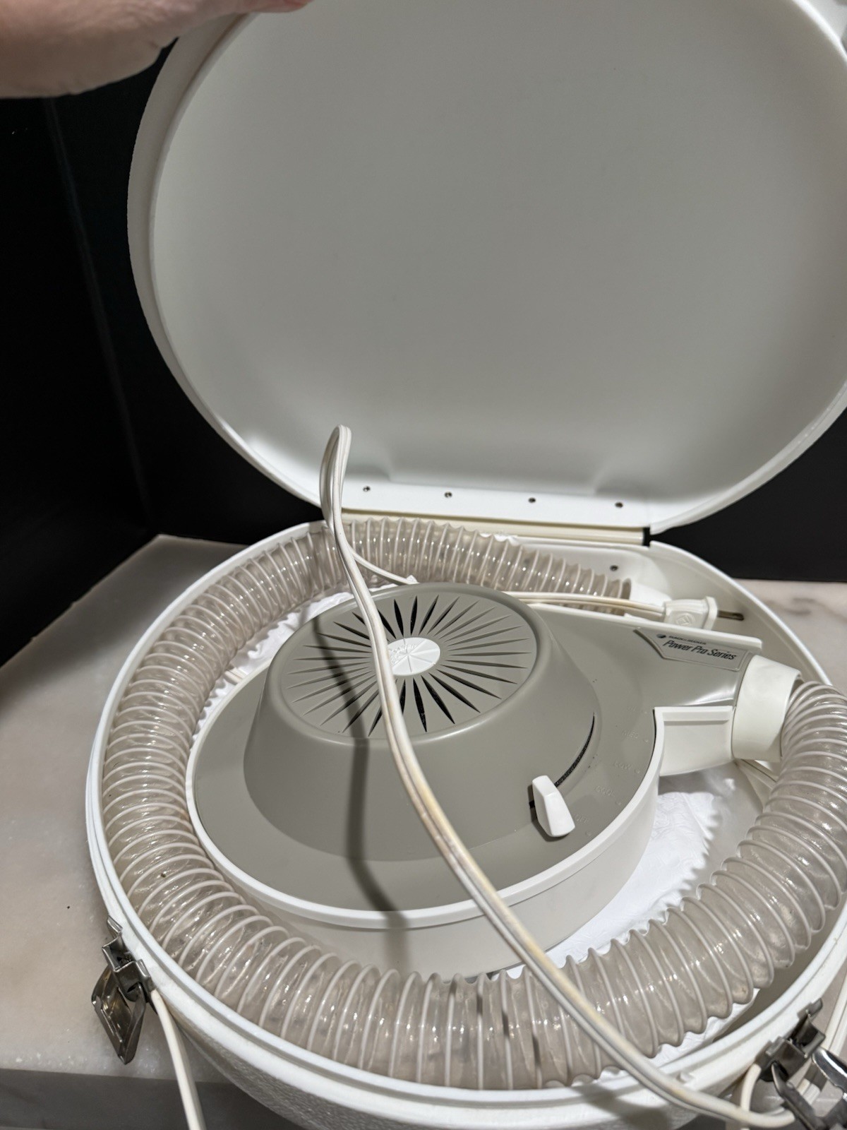 Vintage Black & Decker Portable Soft Bonnet Hair Dryer & Case WORKS