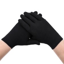 6 Pairs Cotton Gloves, Black Cotton Work Gloves Thin Cottons Glove