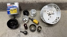 Hole Saw Lot – Milwaukee, Lenox, 2”, 3”, 1-1/8”, 7/8” & More
