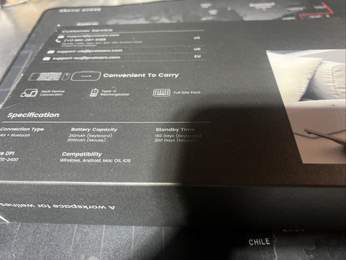 Teclado plegable de tamaño completo con ratón, estuche de transporte y montaje para teléfono. XKM01 - Imagen 6 de 6