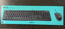 Logitech MK120 Wired USB Keyboard Mouse Combo, Plug Play, Black