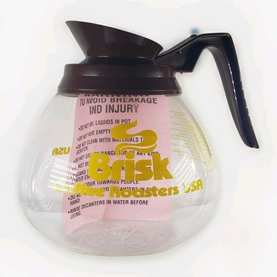 Brisk Glass Coffee Pot Coffee Roasters USA