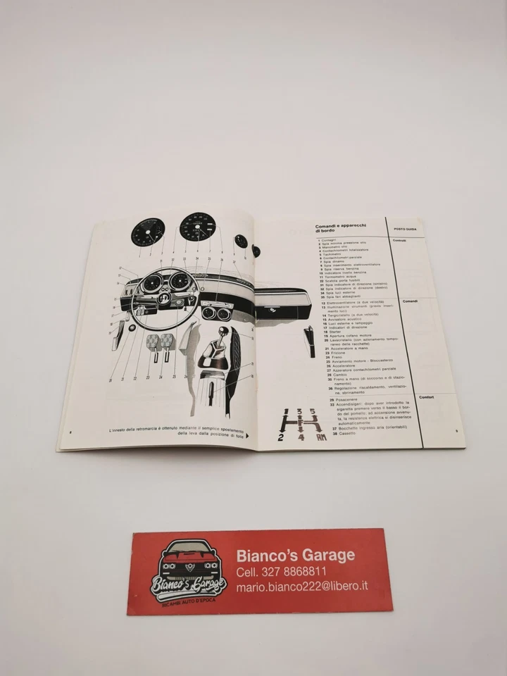 Libretto Uso E Manutenzione Alfa Romeo GT 1300 Junior - Immagine 3 di 4