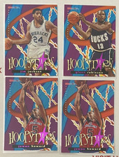 Lot of 4 1995-96 NBA Hoops Hoopstars Insert Cards W/ Jim Jackson, Glenn Robinson