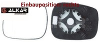 Alkar 6403174 Spiegelglas FüR AußEnspiegel Rechts FüR Nissan FüR Renault