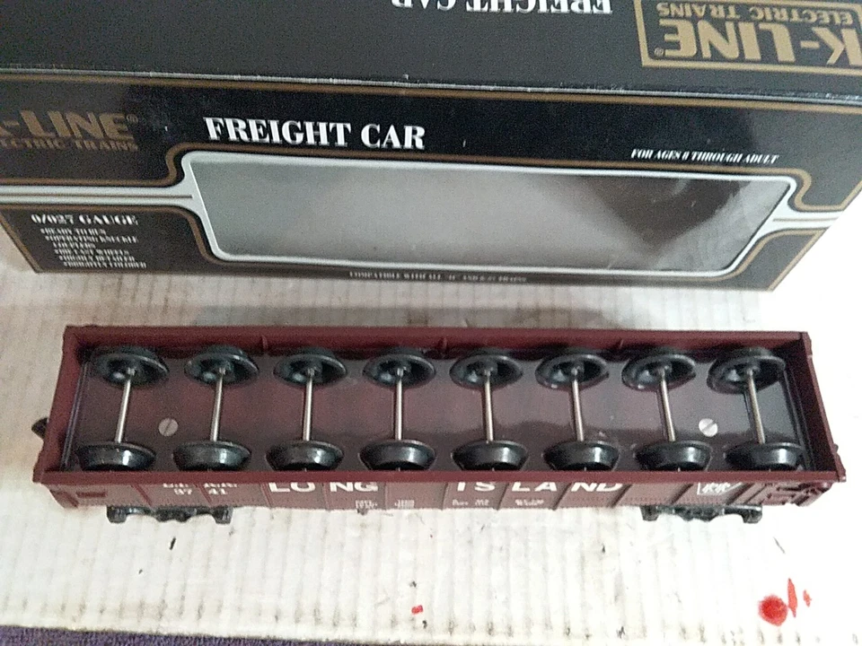 K-Line K651-3741 Long Island RR Gondola W/wheel Load- LIRR New - Image 3 of 4