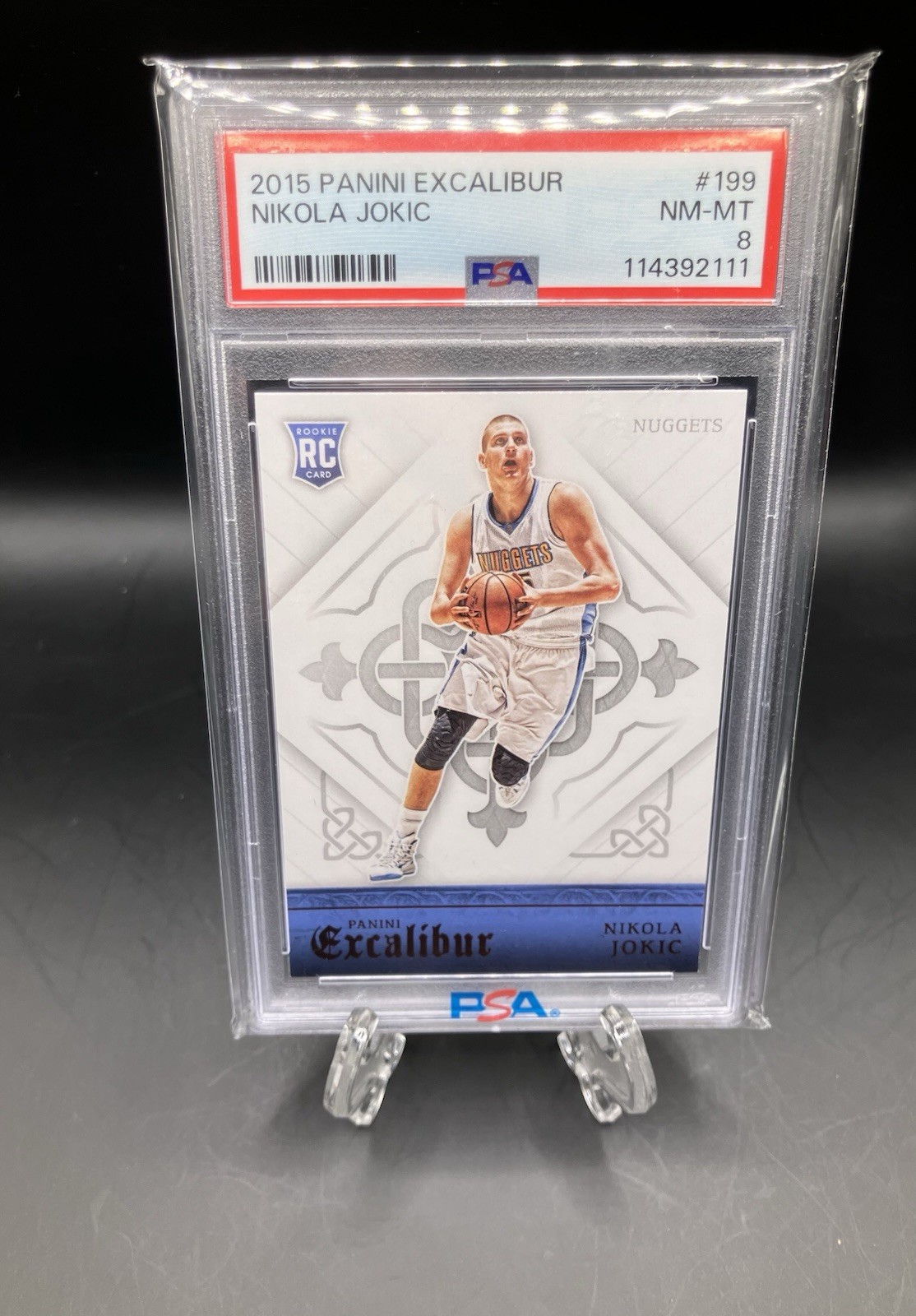 2015 Panini Excalibur - Nikola Jokic Rookie RC #199 PSA 8