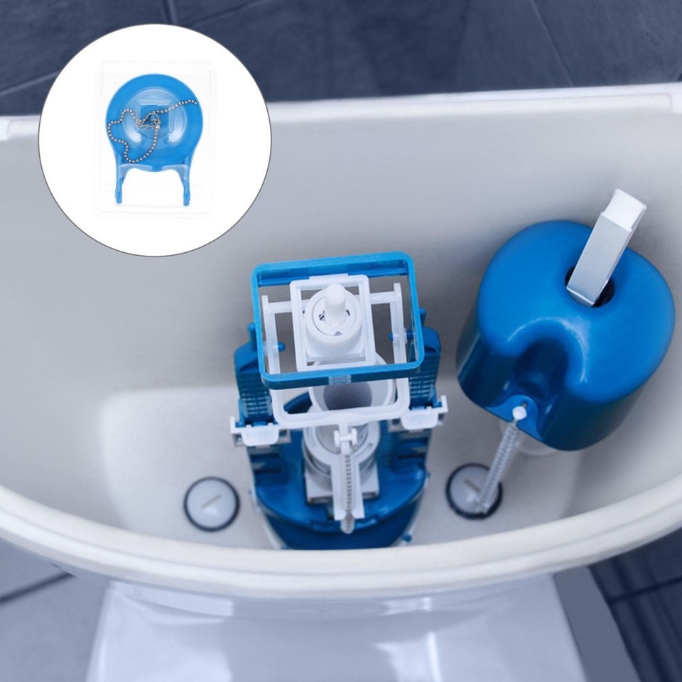 Toilet Tank Flapper Valve Durable PVC Seal Blue Toilet Flush Valve ...