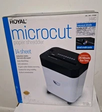 ROYAL Microcut Paper Shredder 14 Sheet, Casters, Auto Start/Stop