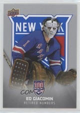 2025 Upper Deck New York Rangers Centennial Retired Numbers Ed Giacomin HOF 0c3