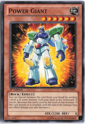 #ad #ad Yugioh Power Giant BP02 EN091 1st Edition Battle Pack 2: War of the Giants $1.28