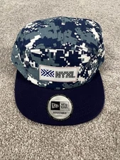 New York Excelsior Hat Cap Strap Back Blue Camo Mens NBA Basketball New Era OSFA