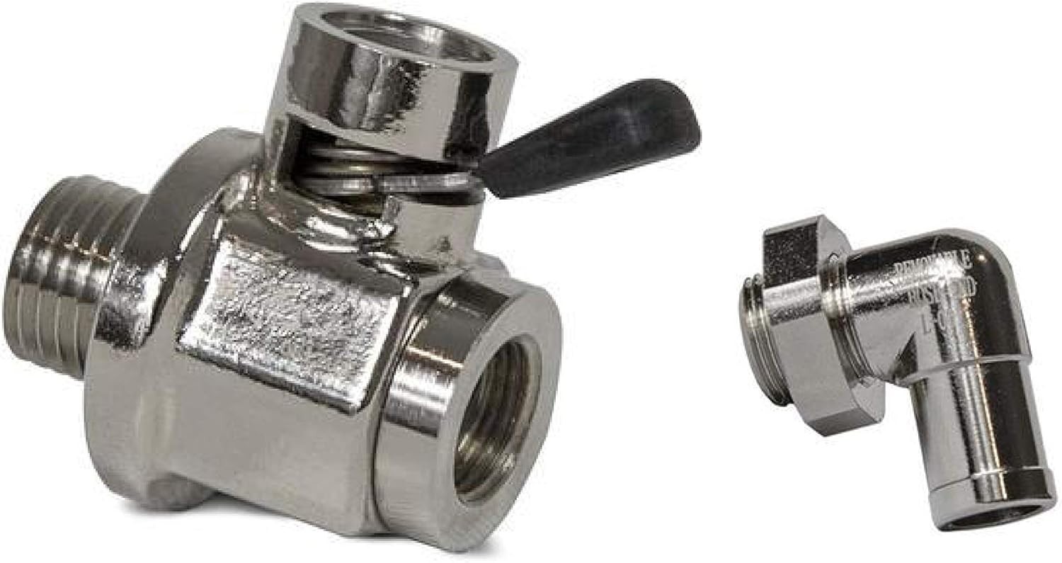 EZ Oil Drain Valve 14mm-1.5 Brass NPT Hose End Combo   Certified