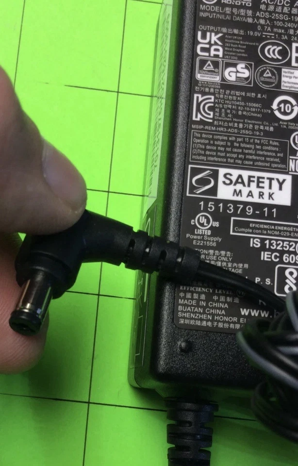 Acer SB220Q Monitor 19.0VDC 1.3A Power Adapter Cord ADS-25SG-19-3 - Image 2 of 4