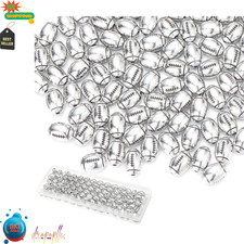 100 Pcs Alloy Football Beads 10Mm Football Beads Sport Bulk Alloy Footballs Bead