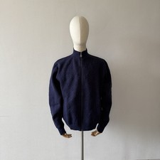 Men's Louis Vuitton LV  Full-Zip High-Neck Cotton Jacket -  Navy Blue, size XL