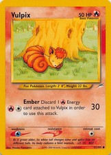 VULPIX 91/105 C NEO DESTINY POKEMON UNLIMITED HP