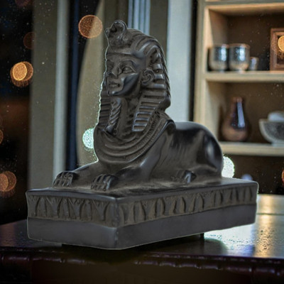 EGYPTIAN ANTIQUES RARE ANTIQUE PHARAONIC STATUE OF THE EGYPTIAN GREAT SPHINX BC