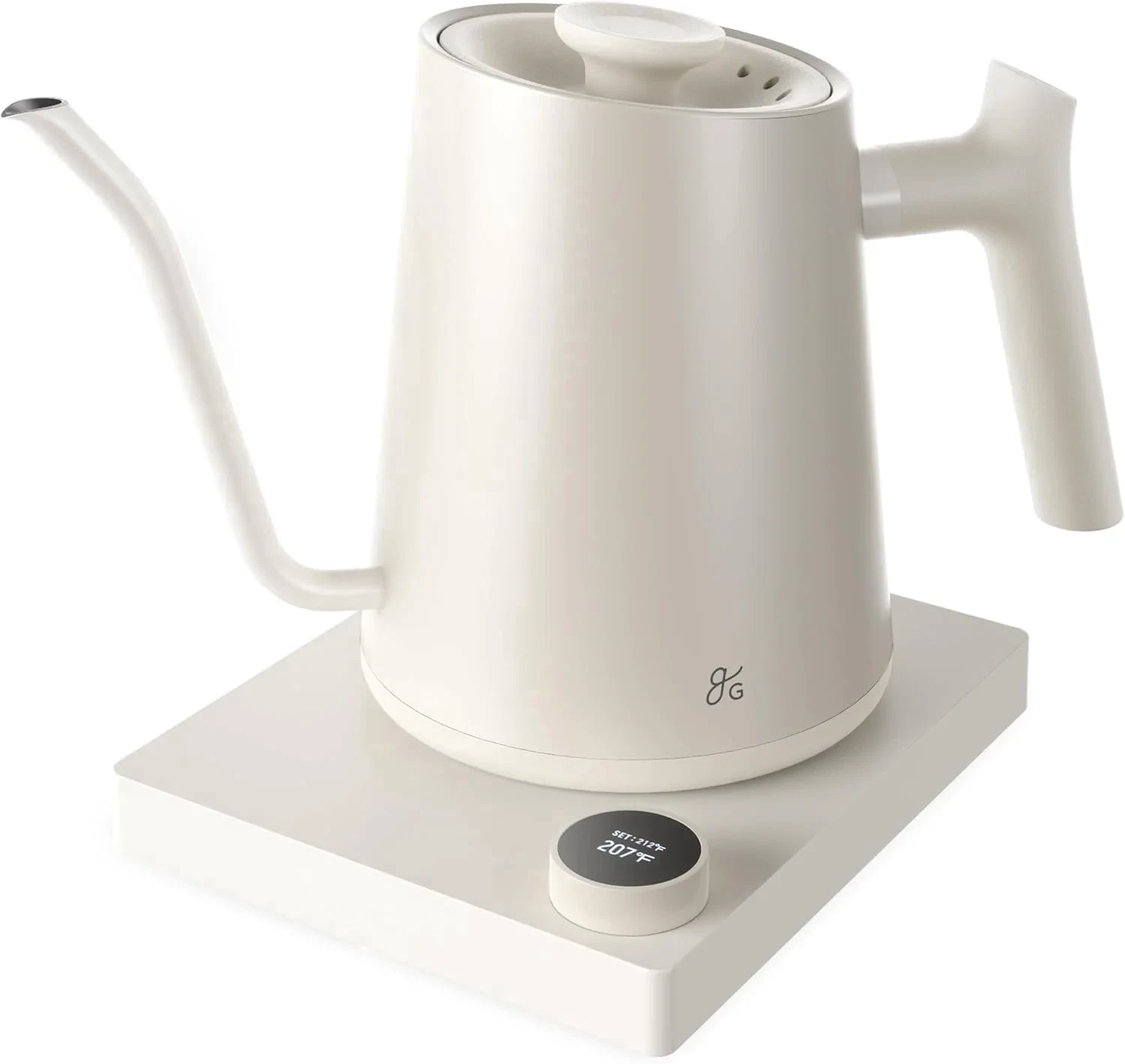 Stylish 0.8L Electric Gooseneck Kettle with Variable Temp Control, 1200W