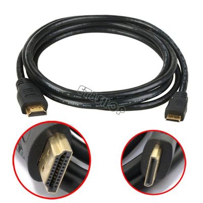 5FT 10FT Mini-HDMI to HDMI 1080p Male to Male Cable 1.3a Type A to C HD Quality