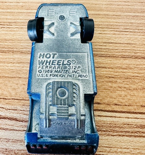 Hot Wheels Redline 1970 Ferrari 312P HK Blue Metal Base Grand Prix Car Read - Picture 9 of 9