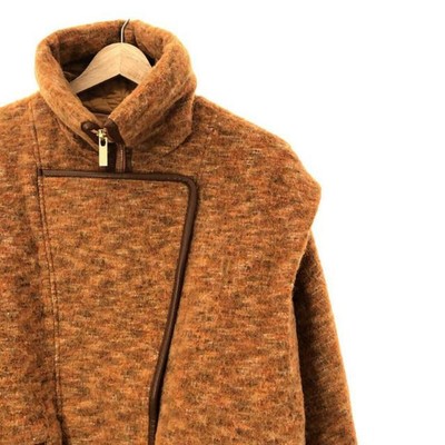 Mame Kurogouchi 2022 AW Alpaca Blend Shaggy Wool Blouson 2 Brown  