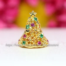 Authentic Pondora Glitter Christmas Tree Sterling Silver 769226C01 Charm
