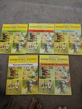 Lot 5 Vintage GE Show N Tell Viewer Picture Sound Story Book 45rpm Records