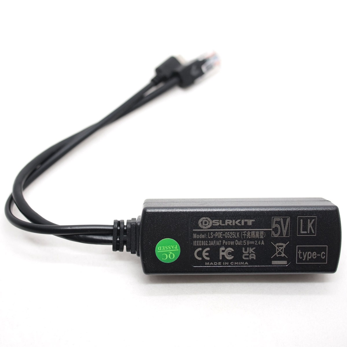 2 Active PoE Splitter Power Over Ethernet IEEE 802.3af Micro USB - Foto 5