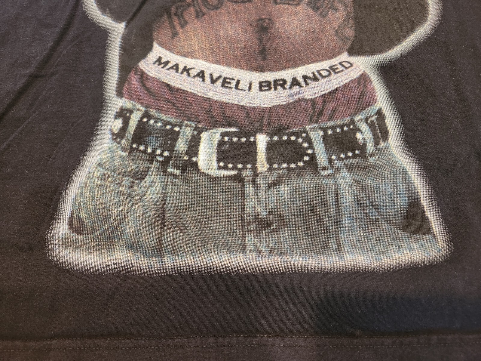 FILA Camicia rap Tupac Makaveli anni '90 XXL usata 2Pac teppista vita braccio della morte interscopio