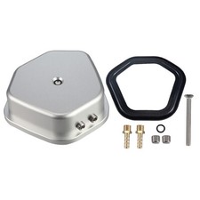 Valve Cover Kit Billet Aluminum Sandblasted Silver Oxide For GX390 Predator 420