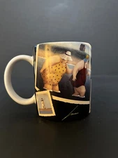 Lang & Wise Mug, "Judy and Marge" From Painting by Lowell Herero 1997, Wonderful