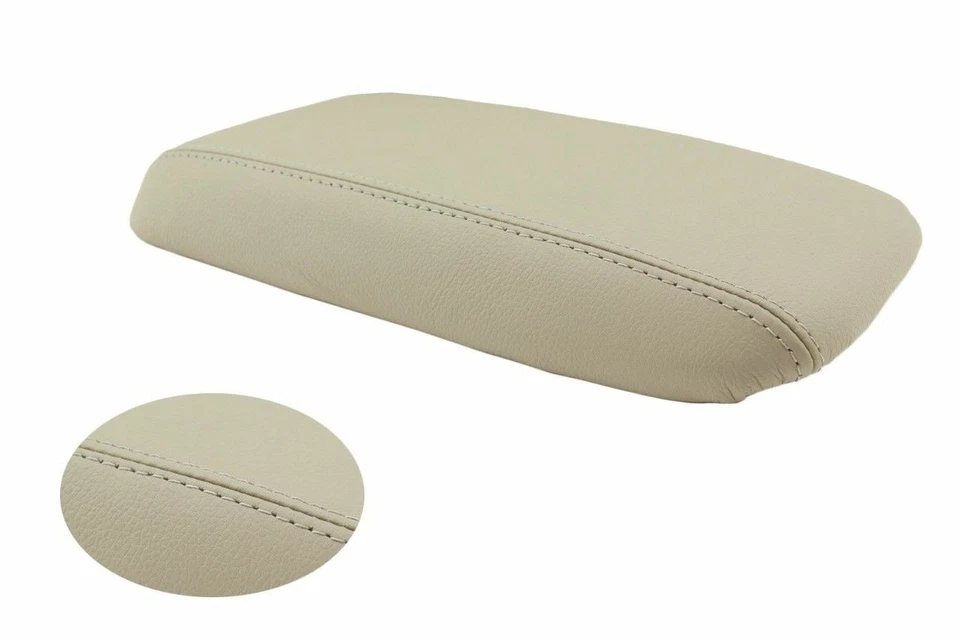 Fits 2012-2015 Honda Civic Vinyl Leather Center Console Lid Armrest Cover Beige - Image 4 of 4