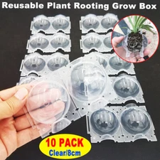 10Pcs Clear Plant Root Grow Box High Pressure Propagation Layering Pod Balls