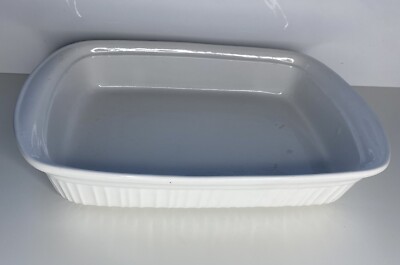Corning Ware Französisch Weiß Steinzeug 9x13'' Lasagne Backen Servierform Kasserolle