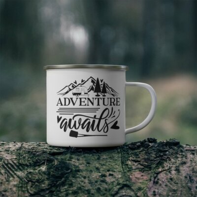 Coffee Mug, Coffee Cup, Mugs, Camping Mug, Adventure Awaits, Cute Mugs, Ember Co
